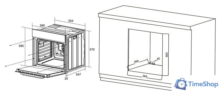 Электрический духовой шкаф Meferi MEO6016BK Comfort Plus - Изображение №22 — Интернет-магазин Time-Shop