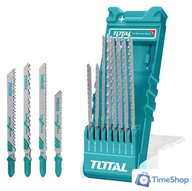 Набор пильных полотен Total TACSD7386 (8 шт) - Изображение №1 — Интернет-магазин Time-Shop