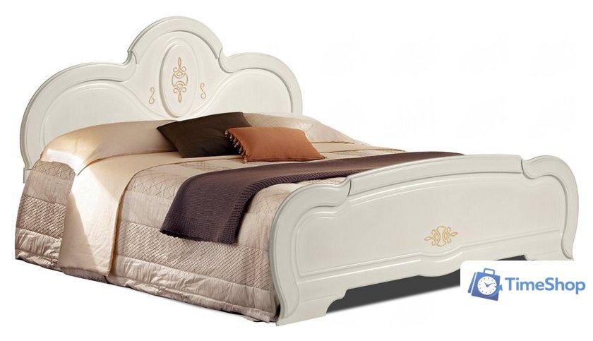 Кровать ФорестДекоГрупп Щара 160 СП002-05 (слоновая кость) - Изображение №1 — Интернет-магазин Time-Shop