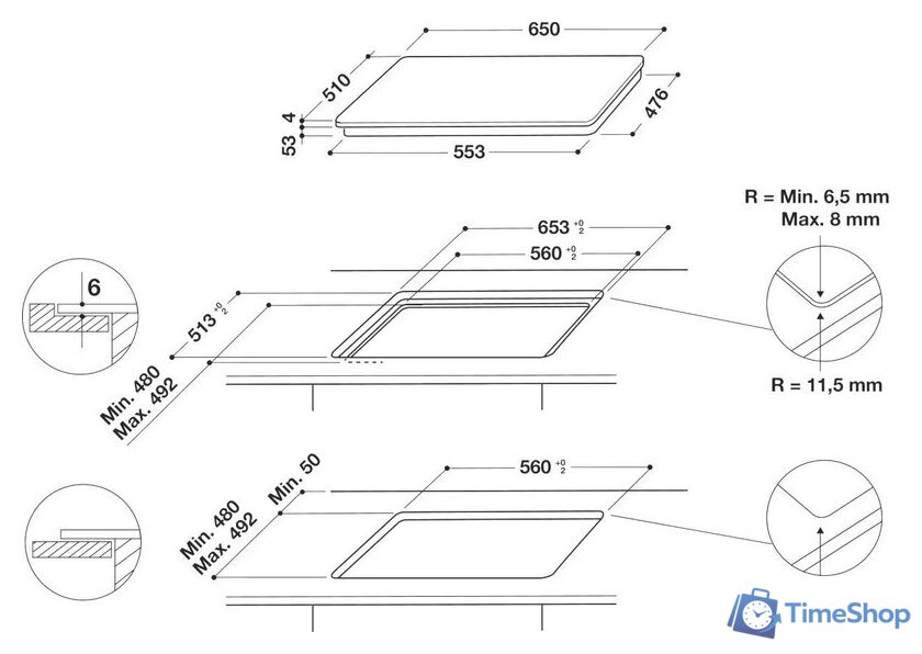 Варочная панель Whirlpool SMP 658C/BT/IXL - Изображение №5 — Интернет-магазин Time-Shop