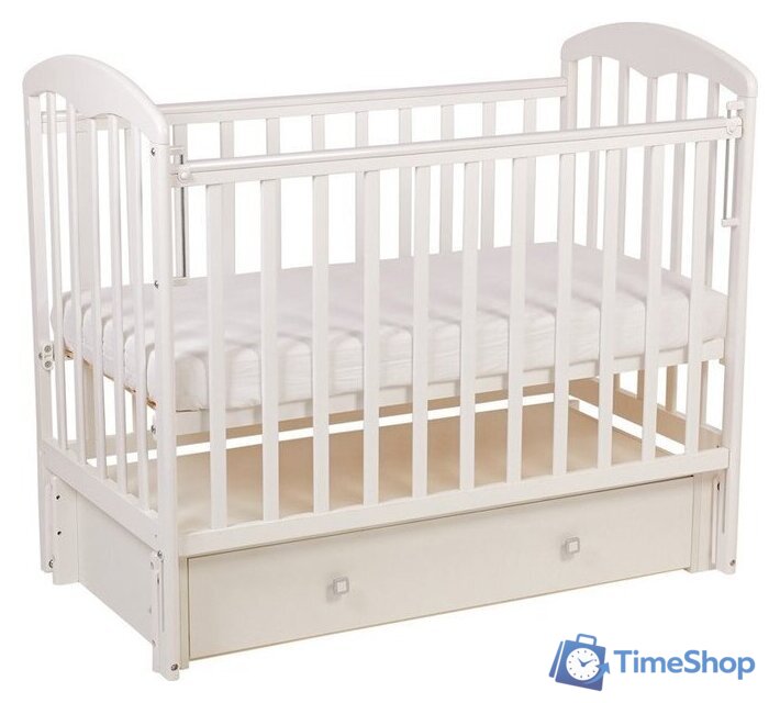 Классическая детская кроватка Фея 328 белый - Изображение №1 — Интернет-магазин Time-Shop