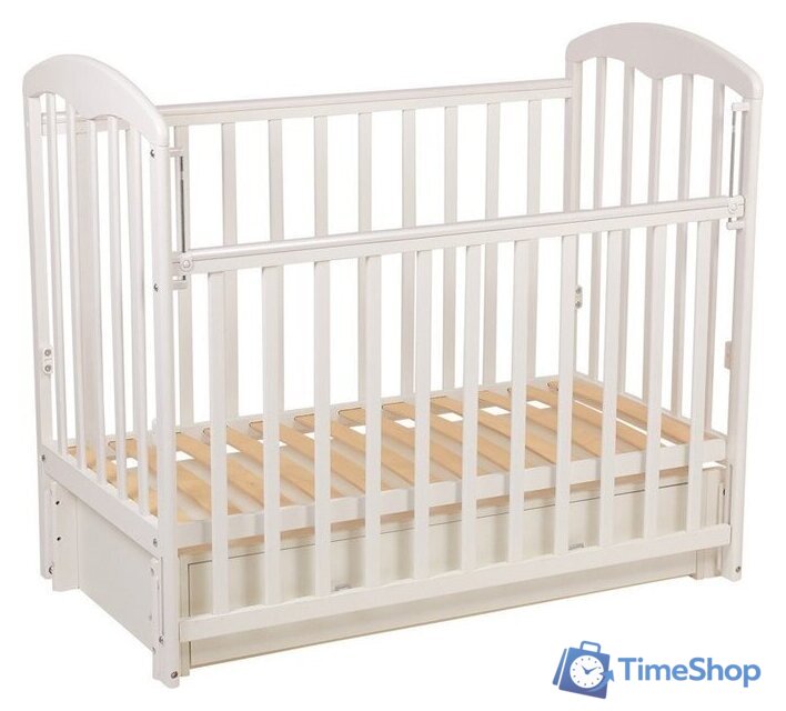 Классическая детская кроватка Фея 328 белый - Изображение №4 — Интернет-магазин Time-Shop