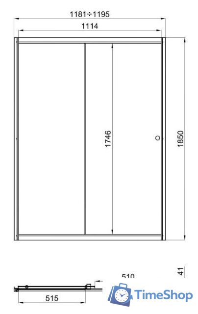 Душевая дверь Triton Слайд 120 - Изображение №7 — Интернет-магазин Time-Shop