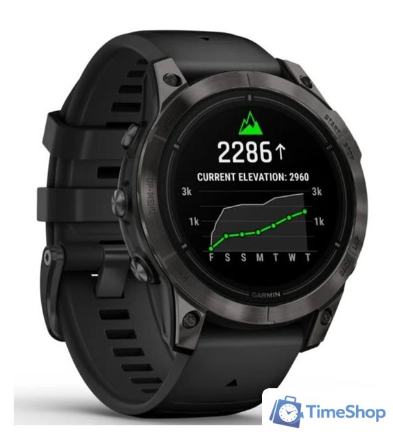 Умные часы Garmin Epix Pro Gen 2 Sapphire 47 мм (карбоново-серый титан/черный) - Изображение №2 — Интернет-магазин Time-Shop
