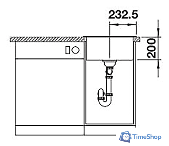 Кухонная мойка Blanco Naya 45 526577 (кофе) - Изображение №4 — Интернет-магазин Time-Shop