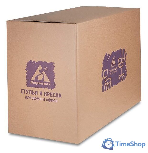 Офисное кресло Бюрократ CH-993 (искусственная кожа синий/хром) - Изображение №7 — Интернет-магазин Time-Shop