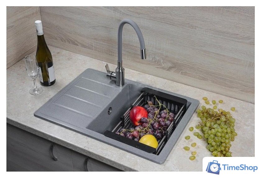 Кухонная мойка Marblan Recta R (серебристый) - Изображение №4 — Интернет-магазин Time-Shop