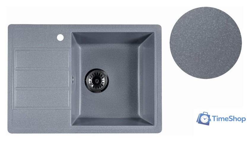 Кухонная мойка Marblan Recta R (серебристый) - Изображение №3 — Интернет-магазин Time-Shop