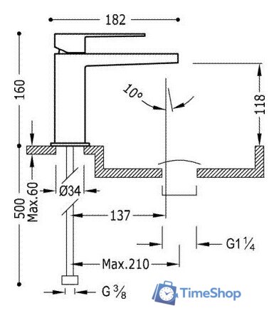 Смеситель Tres 20210301 - Изображение №2 — Интернет-магазин Time-Shop