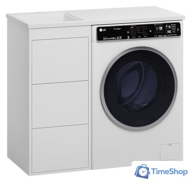  Brevita Тумба под умывальник Grafit 40 GRA-01040-023Я (левый, белый) - Изображение №4 — Интернет-магазин Time-Shop