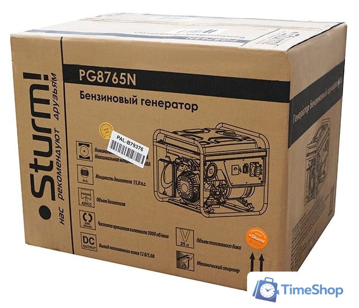 Бензиновый генератор Sturm PG8765N - Изображение №3 — Интернет-магазин Time-Shop