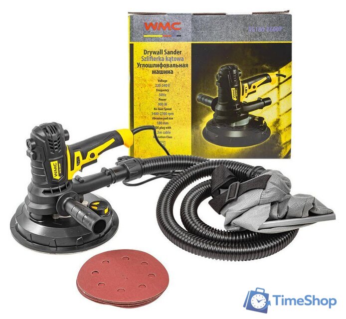 Полировальная машина WMC Tools WMC-AG180-2600P - Изображение №1 — Интернет-магазин Time-Shop