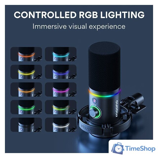 Проводной микрофон Maono PD200X (белый) - Изображение №8 — Интернет-магазин Time-Shop