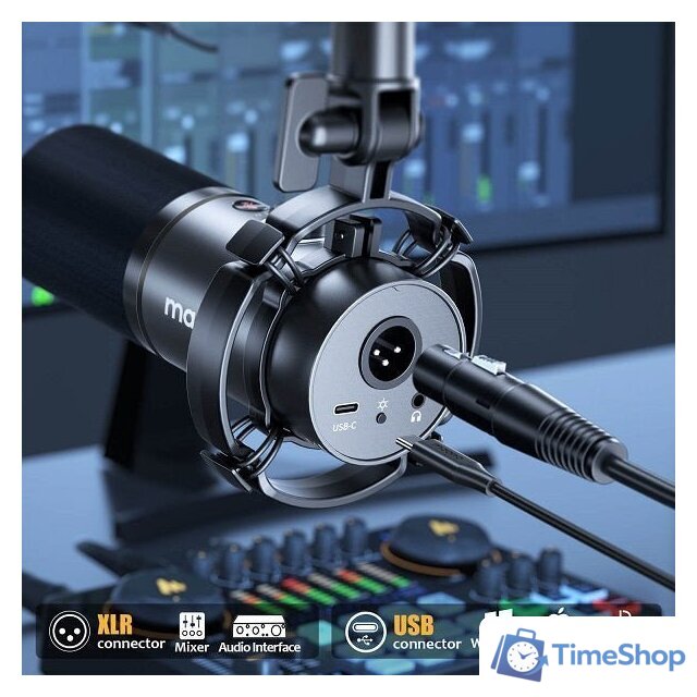 Проводной микрофон Maono PD200X (белый) - Изображение №5 — Интернет-магазин Time-Shop