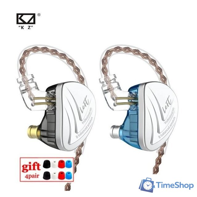 Наушники KZ Acoustics AS16 Pro (без микрофона, черный) - Изображение №2 — Интернет-магазин Time-Shop