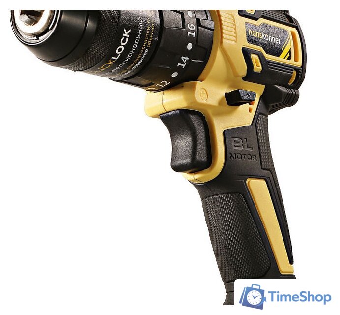 Ударная дрель-шуруповерт Hanskonner HCD2065BLIC (с 2-мя АКБ, кейс) - Изображение №8 — Интернет-магазин Time-Shop