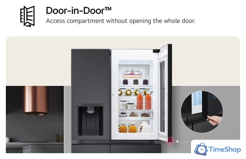 Холодильник side by side LG NatureFRESH GSJC40EPPE - Изображение №4 — Интернет-магазин Time-Shop