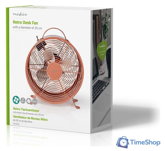 Вентилятор Nedis Table Fan FNCL10PK20 - Изображение №8 — Интернет-магазин Time-Shop