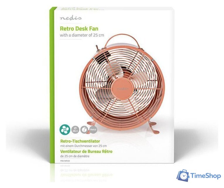Вентилятор Nedis Table Fan FNCL10PK20 - Изображение №7 — Интернет-магазин Time-Shop