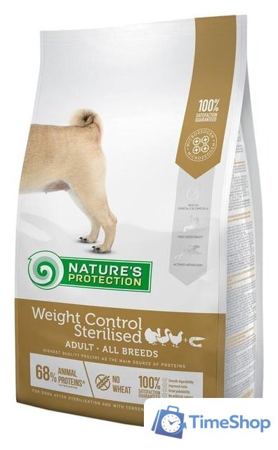 Сухой корм для собак Nature's Protection Weight Control Sterilised 12 кг - Изображение №1 — Интернет-магазин Time-Shop