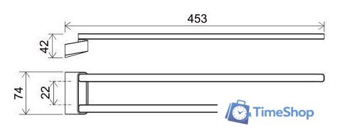 Держатель для полотенца Ravak X07P328 - Изображение №2 — Интернет-магазин Time-Shop