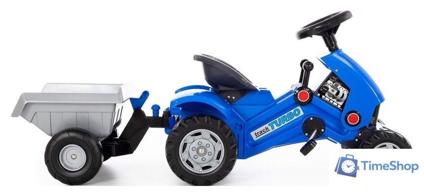 Педальная машинка Полесье Каталка-трактор с педалями Turbo-2 с полуприцепом 84651 - Изображение №5 — Интернет-магазин Time-Shop