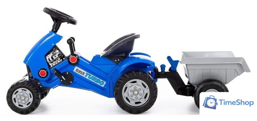 Педальная машинка Полесье Каталка-трактор с педалями Turbo-2 с полуприцепом 84651 - Изображение №2 — Интернет-магазин Time-Shop