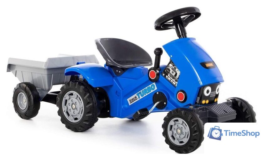 Педальная машинка Полесье Каталка-трактор с педалями Turbo-2 с полуприцепом 84651 - Изображение №6 — Интернет-магазин Time-Shop