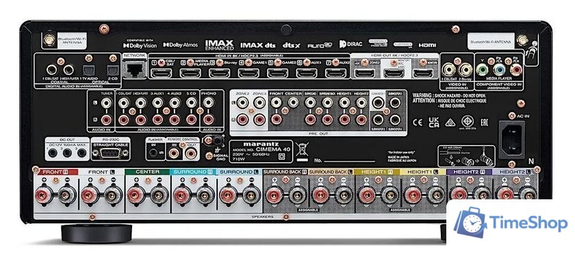 AV ресивер Marantz Cinema 40 (серебристый) - Изображение №4 — Интернет-магазин Time-Shop