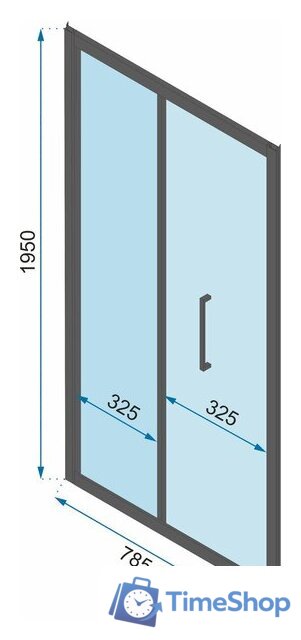 Душевая дверь Rea Rapid Fold 80 - Изображение №4 — Интернет-магазин Time-Shop