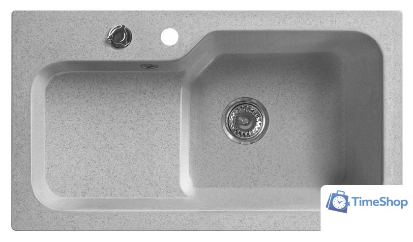 Кухонная мойка Belux SG-REC-HALF-8045 (олово светлосерый) - Изображение №1 — Интернет-магазин Time-Shop