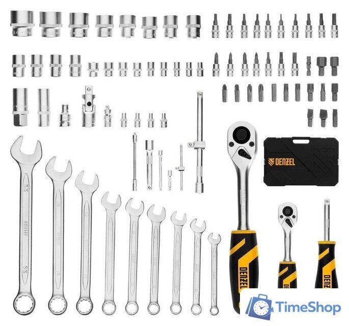 Универсальный набор инструментов Denzel 15809 (82 предмета) - Изображение №2 — Интернет-магазин Time-Shop