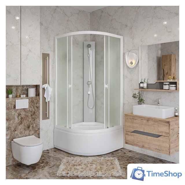 Душевая кабина Niagara Promo P100/40/MT/BK 100x100x195 - Изображение №7 — Интернет-магазин Time-Shop