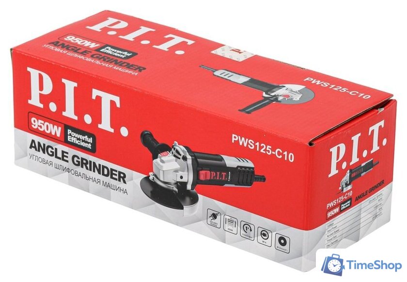 Угловая шлифмашина P.I.T. PWS125-C10 - Изображение №15 — Интернет-магазин Time-Shop