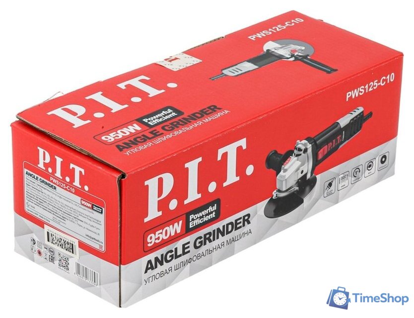 Угловая шлифмашина P.I.T. PWS125-C10 - Изображение №2 — Интернет-магазин Time-Shop
