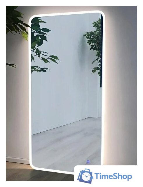 Зеркало с подсветкой  EMZE Smartphone 50x100 LED.UV.SMART.50.100.BEL (белый с УФ-окантовкой и подсветкой) - Изображение №11 — Интернет-магазин Time-Shop