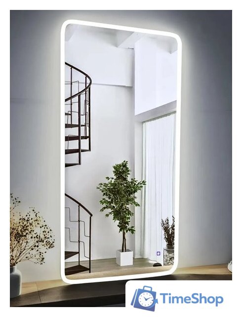 Зеркало с подсветкой  EMZE Smartphone 50x100 LED.UV.SMART.50.100.BEL (белый с УФ-окантовкой и подсветкой) - Изображение №13 — Интернет-магазин Time-Shop