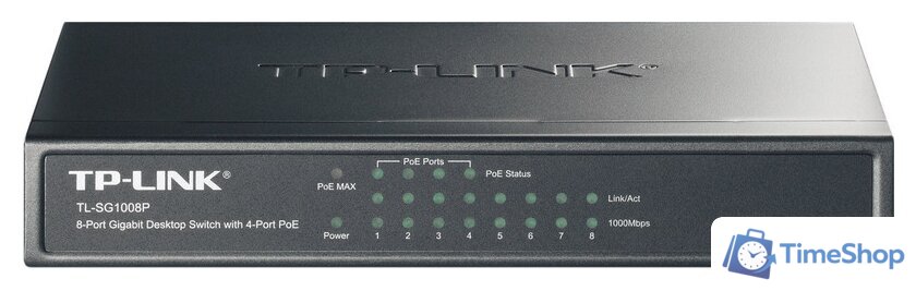 Неуправляемый коммутатор TP-Link TL-SG1008P V7 - Изображение №1 — Интернет-магазин Time-Shop