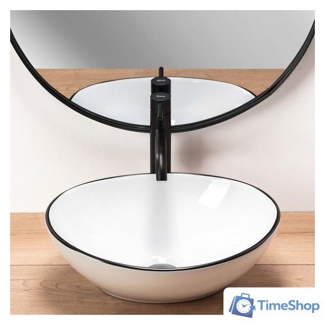 Умывальник Rea Sofia (белый/черный) - Изображение №5 — Интернет-магазин Time-Shop