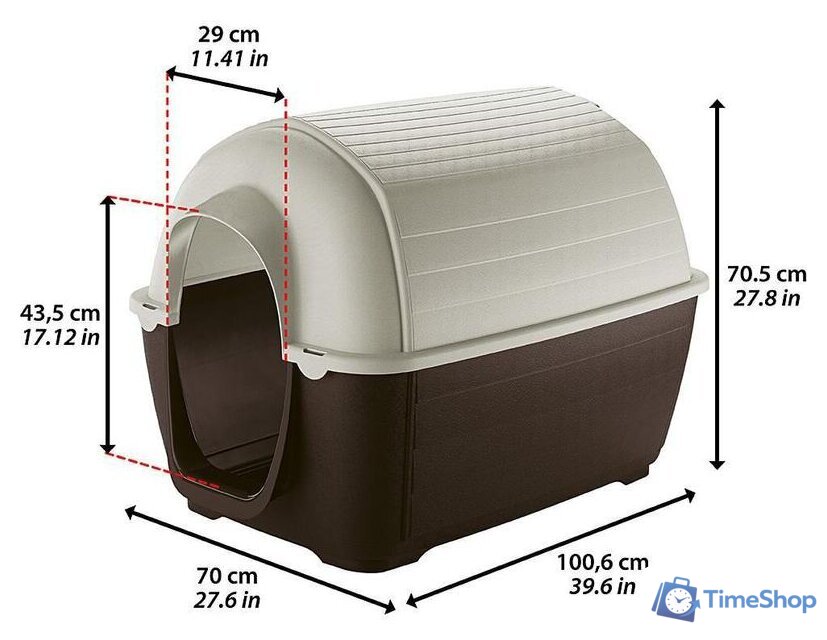 Будка Ferplast Kenny 05 87202921 - Изображение №2 — Интернет-магазин Time-Shop