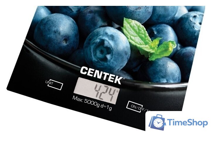 Кухонные весы CENTEK CT-2462 (голубика) - Изображение №2 — Интернет-магазин Time-Shop