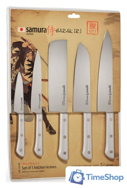 Набор ножей Samura Harakiri SHR-0250W - Изображение №7 — Интернет-магазин Time-Shop