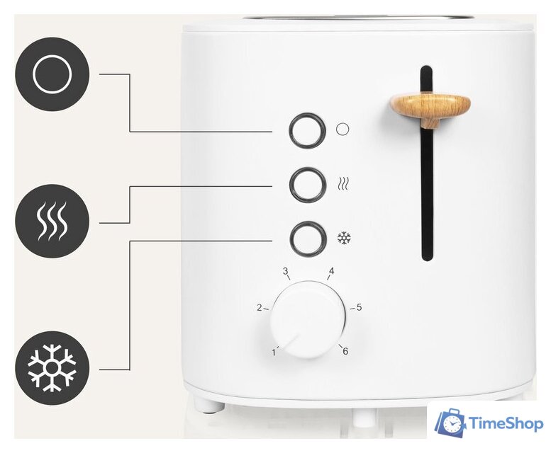 Тостер Zeegma Tostee White Wood - Изображение №13 — Интернет-магазин Time-Shop