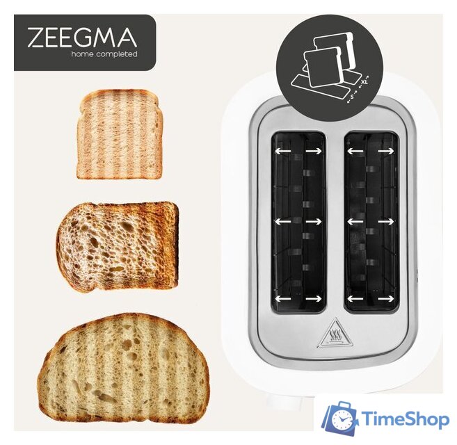 Тостер Zeegma Tostee White Wood - Изображение №17 — Интернет-магазин Time-Shop