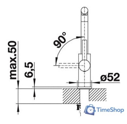 Смеситель Blanco Lanora 523122 - Изображение №5 — Интернет-магазин Time-Shop