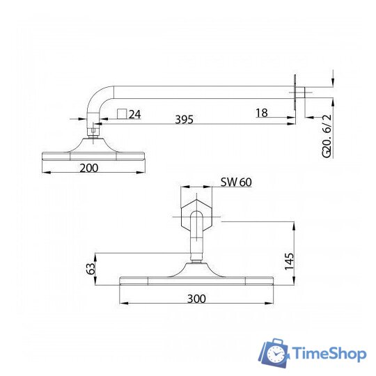 Душевая система  Lemark Prizma LM3922C - Изображение №3 — Интернет-магазин Time-Shop