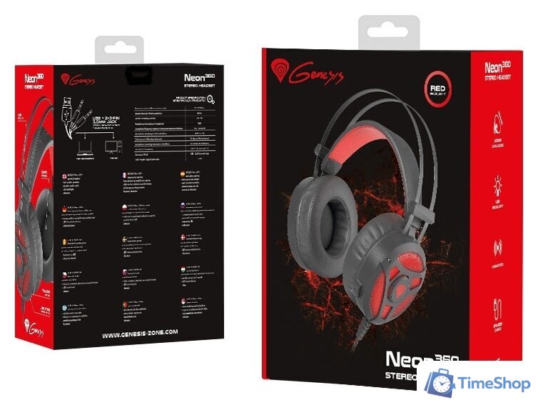 Наушники Genesis Neon 360 - Изображение №7 — Интернет-магазин Time-Shop