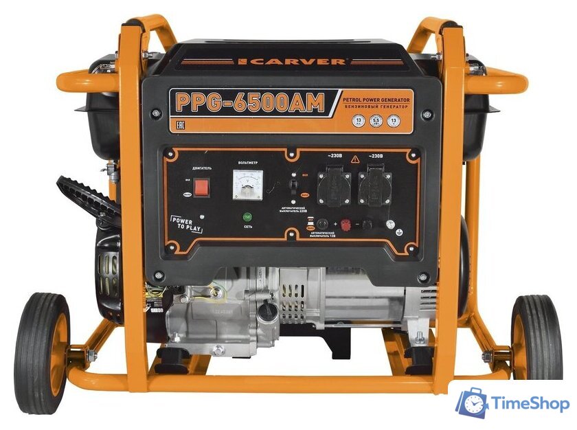 Бензиновый генератор Carver PPG-6500AM - Изображение №3 — Интернет-магазин Time-Shop