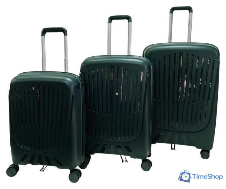 Чемодан-спиннер Mironpan 23107 (L, темно-зеленый) - Изображение №4 — Интернет-магазин Time-Shop