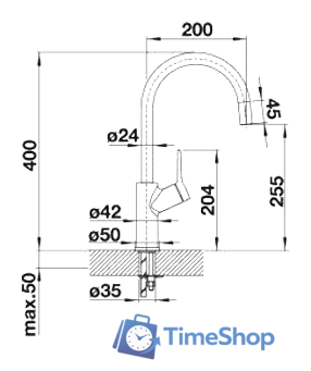 Смеситель Blanco Carena хром (520766) - Изображение №2 — Интернет-магазин Time-Shop